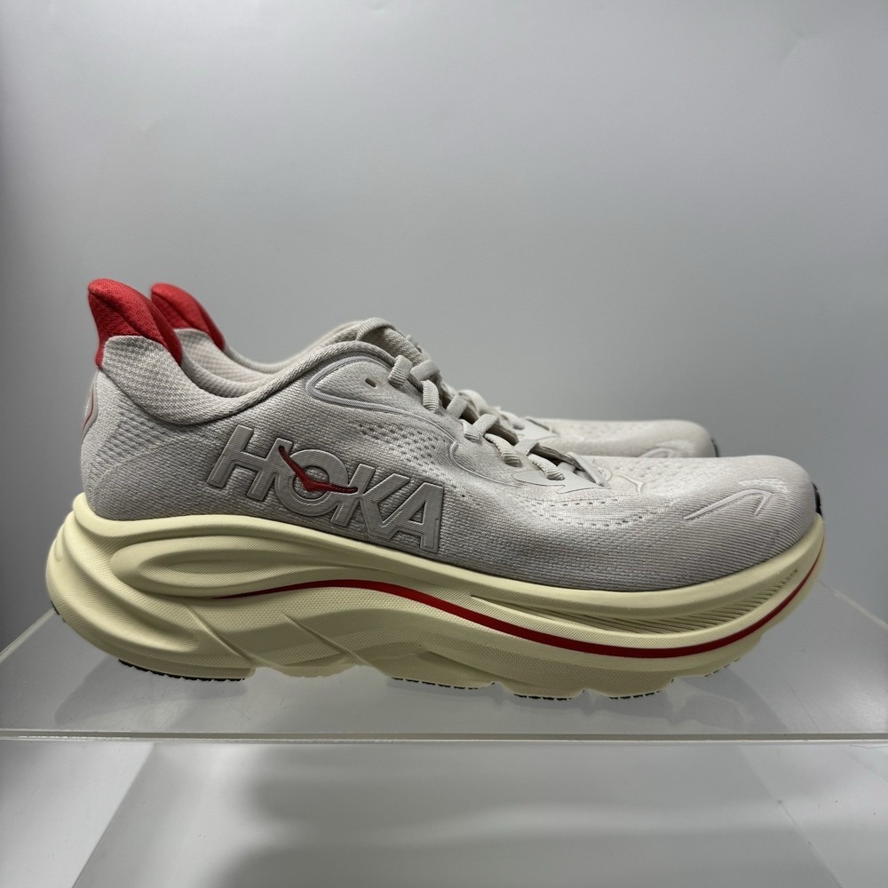 Brand New Hoka One Clifton 10 Ivory Cream 1162031 SCCC Running Women's Size 9.5